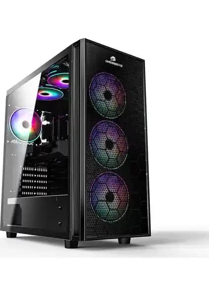 GameBooster GB-X51 USB 3.0 Mesh 6 RGB Fanlı Gaming Kasa Yüksek Performans ve Estetik Sunar