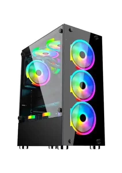 GameForce Glass 4X120MM Rainbow Fanlı Oyuncu Kasası Teknik Özellikleri ve Kullanıcı Yorumları