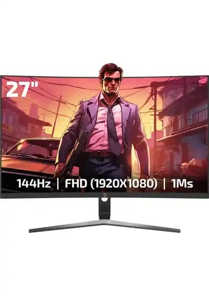 GamePower Vivid F20 27 İnç Kavisli Oyun Monitörü Yüksek Performans ve Görüntü Kalitesi
