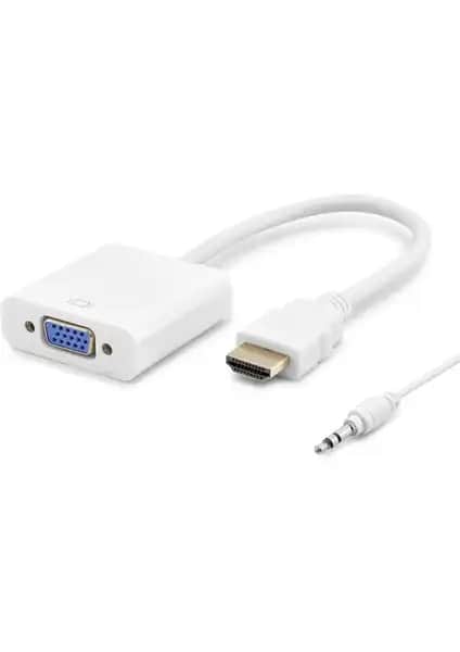 Hadron HDX2019(4105) HDMI'dan VGA'ya Dönüştürücü Yüksek Performanslı Bağlantı Çözümü