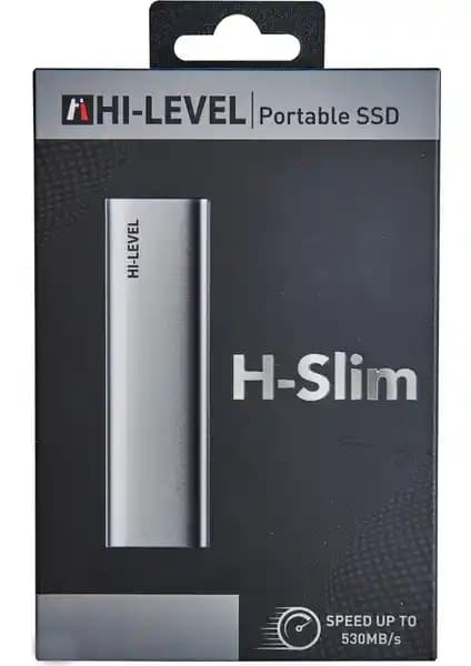 Hi-Level H-Slım 256GB Taşınabilir SSD Yüksek Hızlı ve Güvenilir Depolama Çözümü