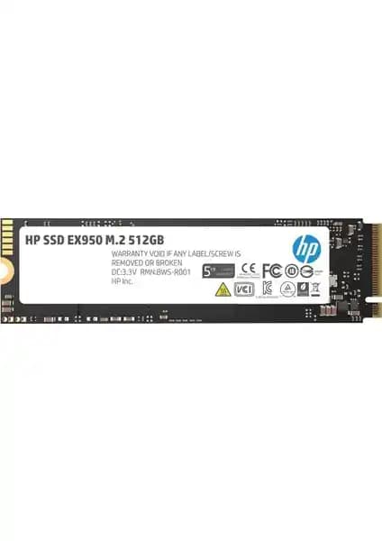 HP 512GB EX950 M.2 NVMe PCIe SSD yüksek performanslı ve güvenilir depolama çözümü
