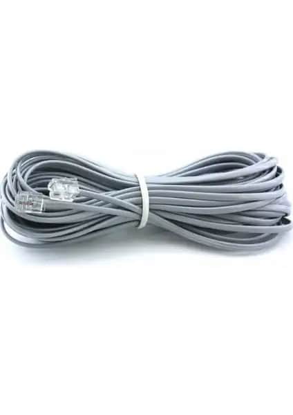 Hq Speed 5 Metre Uzunluğunda Telefon ve ADSL Ara Kablosu Güçlü ve Dayanıklı Bağlantı Sağlar