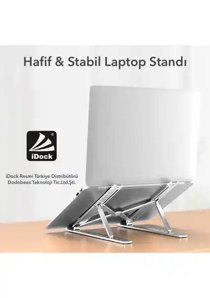 iDock N29-3 Katlanır Alüminyum Notebook Standı: Ergonomik ve Dayanıklı Tasarım