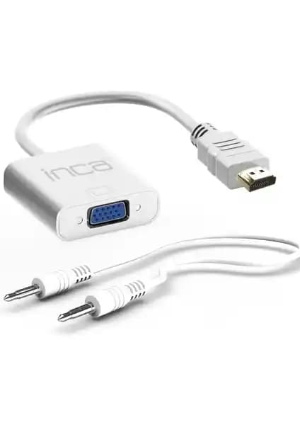 Inca HDMI to VGA Jaklı Çevirici IHTVJ-7 ile Yüksek Kalitede Görüntü ve Ses Dönüşümü