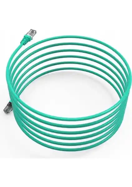 Inca ICAT6-10TY Cat6e Yeşil Kablo 10 Metre Yüksek Performanslı Ağ Bağlantısı