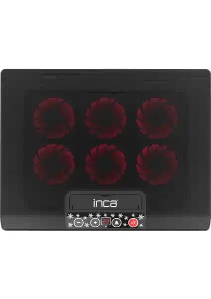 Inca INC-601GMS 7-17 inç arası uyumlu 6 Fanlı Notebook Soğutucu Performans ve Tasarım Özellikleri