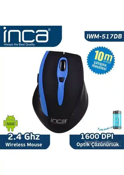 Inca IWM-517DB Kablosuz Mouse İncelemesi Ergonomik ve Hassas Özellikleriyle