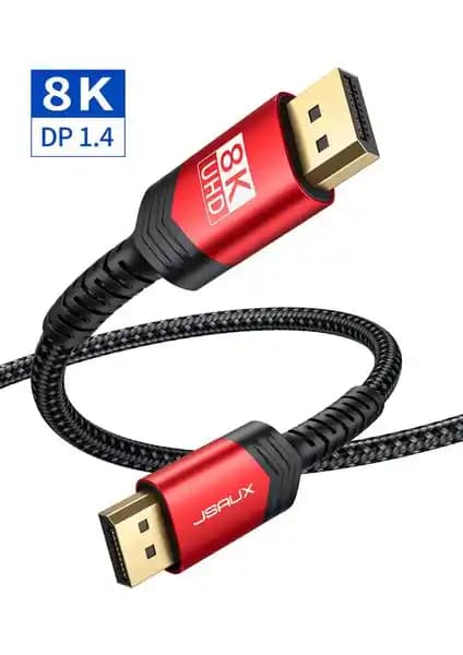 Jsaux 8K UHD DisplayPort Oyuncu Kablosu ile Yüksek Çözünürlük ve Akıcı Oyun Deneyimi