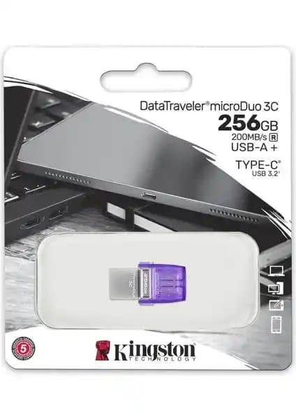 Kingston DataTraveler microDuo 3C: Çok Yönlü ve Yüksek Kapasiteli Taşınabilir Bellek Çözümü