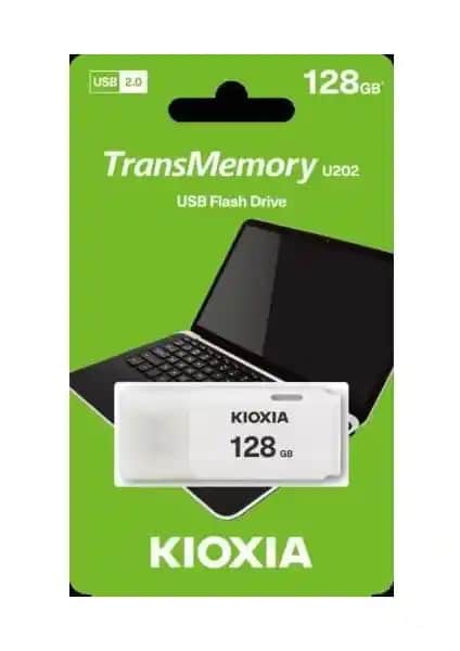 Kioxia 128GB Beyaz USB 2.0 Flash Bellek: Güvenilir ve Ekonomik Taşınabilir Depolama Çözümü