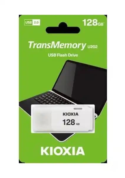 Kioxia 128GB Beyaz USB 2.0 Flash Bellek: Güvenilir ve Ekonomik Taşınabilir Depolama Çözümü