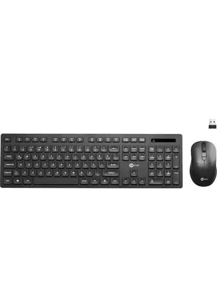 Lecoo KW201 Kablosuz Türkçe Q Klavye ve Mouse Seti Ergonomik ve Dayanıklı Tasarım