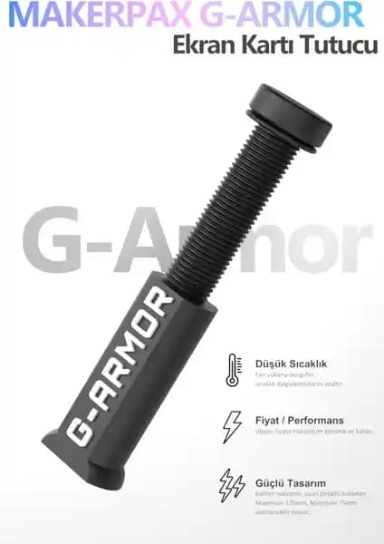 Makerpax Ayarlanabilir Ekran Kartı Tutucu: Dayanıklı ve Esnek Sistem Desteği