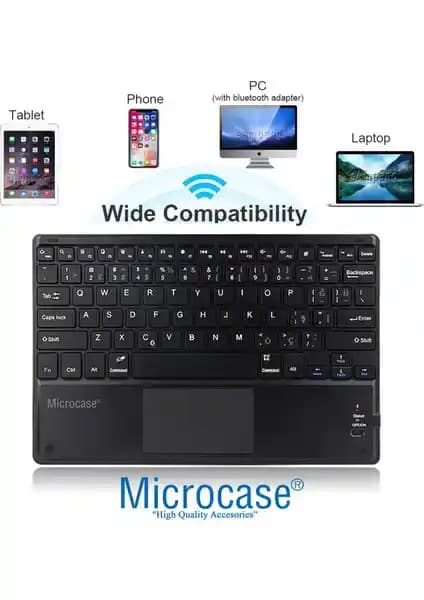 Microcase Türkçe Bluetooth Touchpadli Şarjlı Klavye İncelemesi ve Kullanım Avantajları