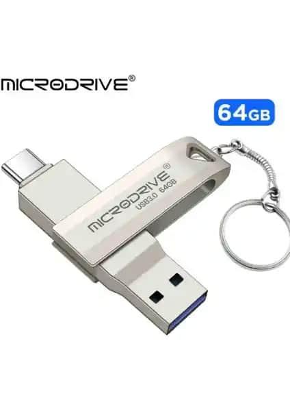 Microdrive 256GB 128GB ve 64GB Yüksek Performanslı ve Dayanıklı USB Flash Bellek