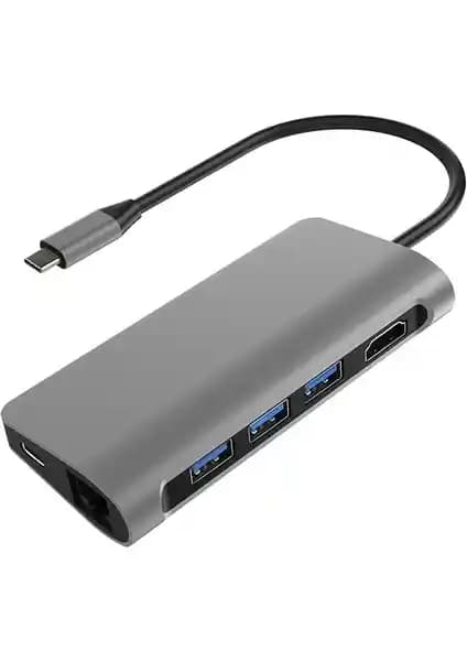 Mobitell Type-C 8 in 1 Çok Fonksiyonlu Adaptör ile Çoklu Bağlantı ve Yüksek Performans