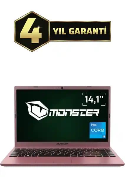 Monster HUMA H4 V5.1.8 Rose Gold: Şık Tasarım ve Güçlü Performanslı Taşınabilir Bilgisayar