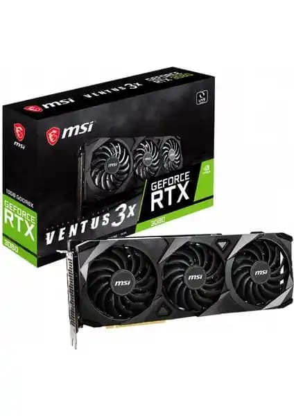 MSI GEFORCE RTX 3080 VENTUS 3X PLUS 10G OC LHR Ekran Kartı Performans ve Tasarım Özellikleri