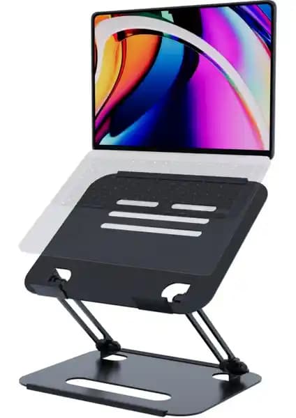 Mufamet Çelik Laptop Standı Tüm Modellerle Uyumlu Ergonomik ve Dayanıklı Tasarım