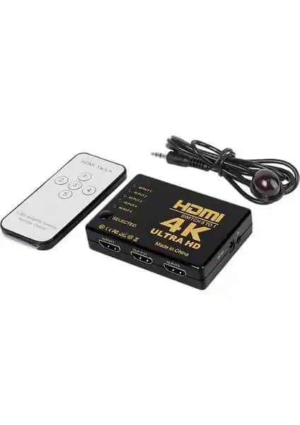 Onten Kablosuz Kumandalı 5 Port HDMI Switch ile Çoklu Bağlantı ve Gelişmiş Görüntü Kalitesi