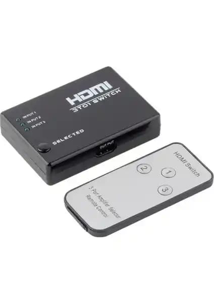 Onten SY-301 3 Port Kablosuz HDMI Anahtarlama Cihazı Yüksek Çözünürlük ve Kolay Kullanım