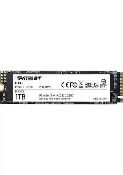 Patriot P300 1TB M.2 PCIe SSD: Yüksek Hız ve Güvenilirlik Sunan Depolama Çözümü