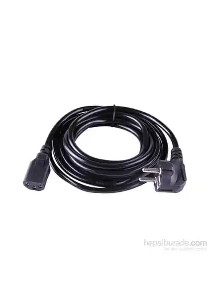 Qport POW3 3 Metrelik PC Güç Kablosu Güvenilir ve Dayanıklı Elektronik Bağlantı Çözümü