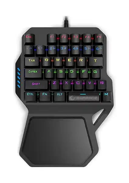Rampage KB-R77 Mekanik Mini Gaming Klavye RGB Işık ve Ergonomik Tasarım ile Üstün Performans