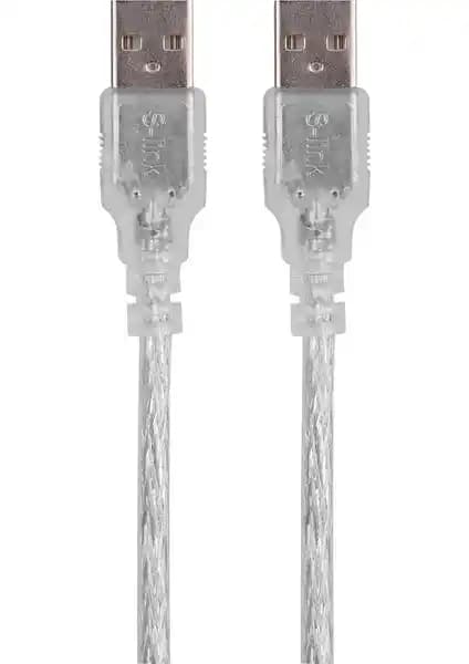 S-Link SL-1030 USB 2.0 30cm Am-to-Am Kablo: Güçlü ve Güvenilir Bağlantı Çözümü