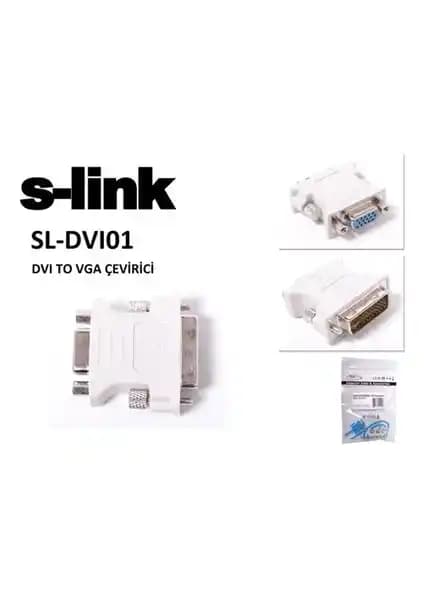S-Link SL-DVI01 DVI 24+5 Erkek to VGA 15 Dişi Çevirici Teknik Özellikleri ve Kullanım Alanları