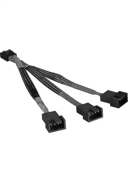 S-Link SLX-F301 3'lü Fan Bağlantı Kablosu 10cm örgülü yüksek dayanıklılık ve uyumluluk