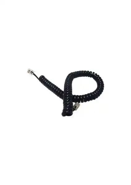 S-Link Spiral Siyah Telefon Ahize Kordonu: Dayanıklı ve Estetik Kullanım İçin