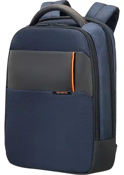 Samsonite Qibyte 14.1 İnç Mavi Notebook Sırt Çantası Günlük ve Seyahat Kullanımı İçin Şık ve Dayanıklı Tasarım