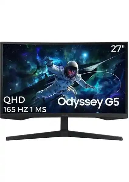 Samsung 27 İnç Odyssey G5 G55C LS27CG552EUXUF Oyun Monitörü Yüksek Performans ve Görüntü Kalitesi