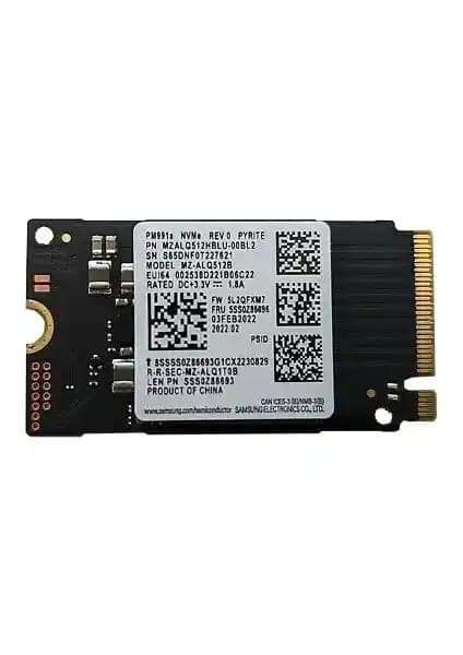 Samsung PM991A NVMe SSD 512 GB yüksek hız ve güvenilirlik sağlayan performans odaklı depolama çözümü