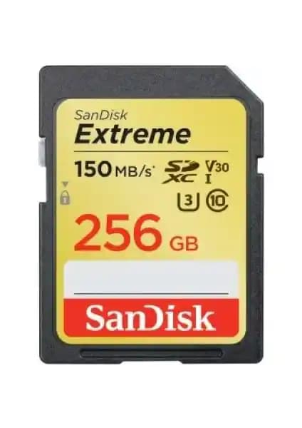 SanDisk Extreme 256GB SDXC Hafıza Kartı: Yüksek Kapasite ve Hızlı Veri Transferi