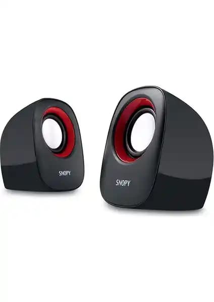 Snopy SN-120 2.0 Siyah/Kırmızı USB Hoparlör İnceleme ve Özellikleri