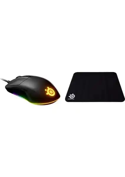 SteelSeries Rival 3 RGB ve Qck+ Mousepad ile Yüksek Performanslı Oyun Deneyimi