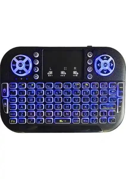 Techstorm Kobra Pro Türkçe Işıklı Dual Mode Mini Klavye: Kablosuz ve Çoklu Bağlantı Seçenekleriyle Pratik Kullanım