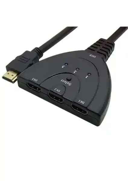 Ti-Mesh 3 Port HDMI Otomatik Anahtar Pigtail ile Çoklu Bağlantı Çözümü