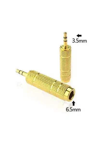 Ti-mesh Gold 6.35mm dişi 3.5 erkek adaptörleri ile yüksek kaliteli ses bağlantısı sağlama