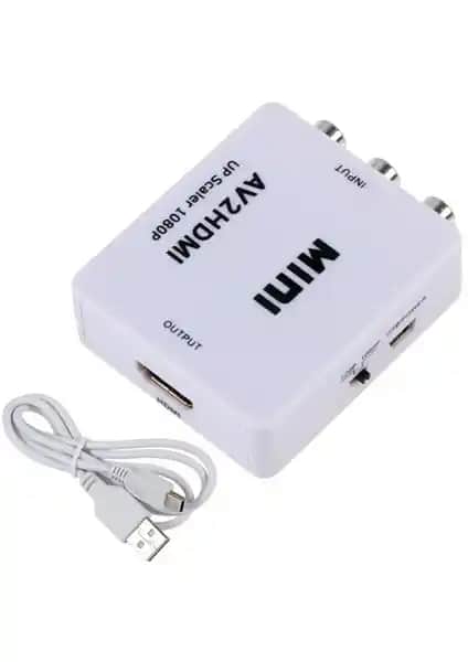 Ti-Mesh Kompozit AV CVBS 3RCA'dan HDMI'ya Video Dönüştürme Adaptörü: Modern Ekranlar İçin Pratik Çözüm