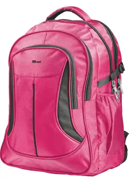 Trust 22857 Lima 16 İnç Notebook Sırt Çantası Pembe Dayanıklı ve Şık Tasarım