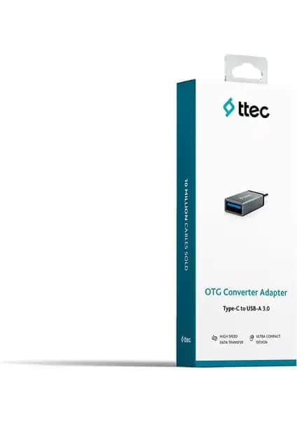 Ttec 2DK43UG Type-C USB-A 3.0 OTG Dönüştürücü Adaptör ile Hızlı ve Güvenilir Bağlantı