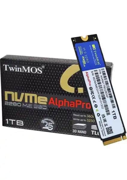 TwinMos 1TB NVMe Gen3 M.2 SSD: Yüksek Hız ve Güvenilirlik Sunan Depolama Çözümü