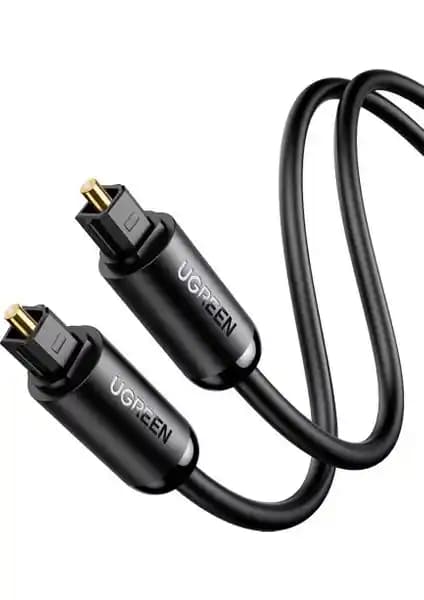 Ugreen Fiber Optik Ses Kablosu 1.5 Metre Siyah Yüksek Kalite Dijital Ses Aktarımı