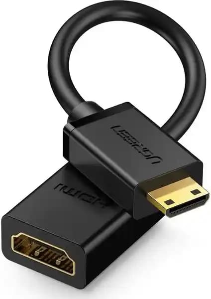 Ugreen Mini HDMI to HDMI Dönüştürücü Kablo 22 cm Yüksek Performans ve Güvenilirlik