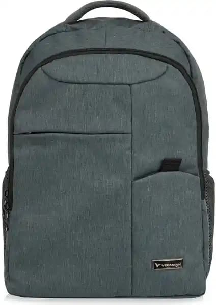 Vegmann 15,6 İnç Dizüstü Bilgisayar Uyumlu Gri Sırt Çantası Günlük ve Seyahat Kullanımı İçin