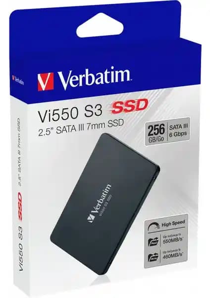 Verbatim Vi550 S3 256GB SSD: Yüksek Hızlı ve Güvenilir Depolama Çözümü
